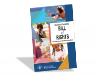 Cover of the Youth Bill of Rights: images of children and youth painting, reading, taking photos, and relaxing.